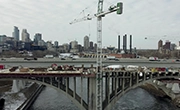 Terex Hammerhead Tower Crane operating on jobsite