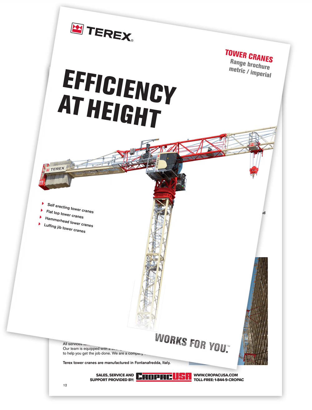 Terex Tower Cranes  Brochure